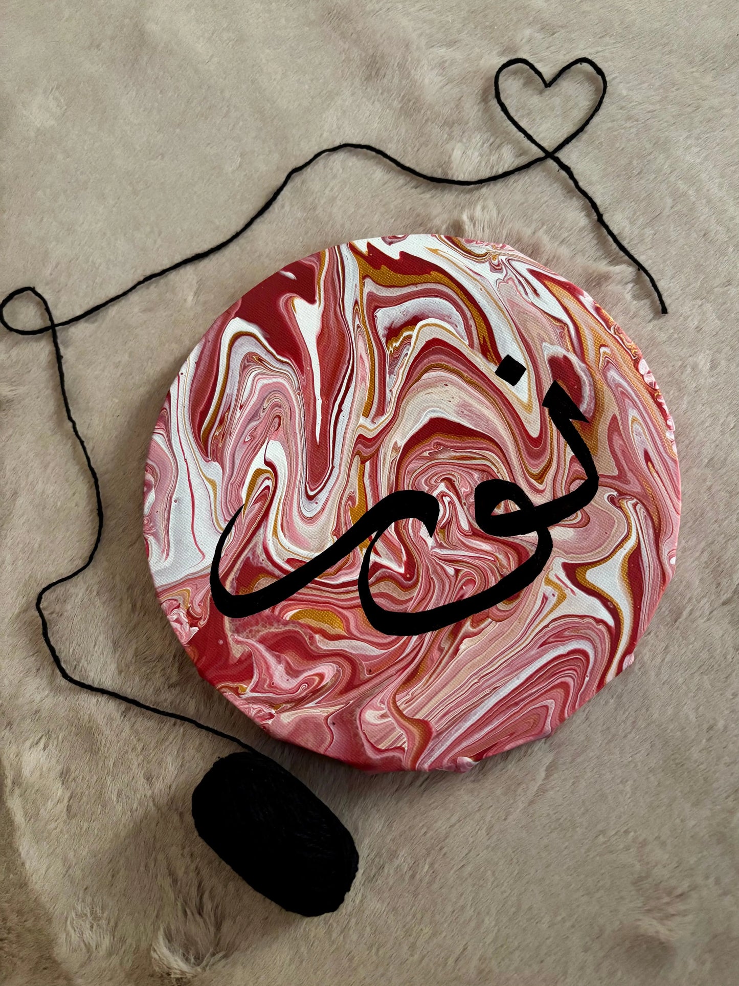Calligraphie ronde – Pièce Unique - Deeneya